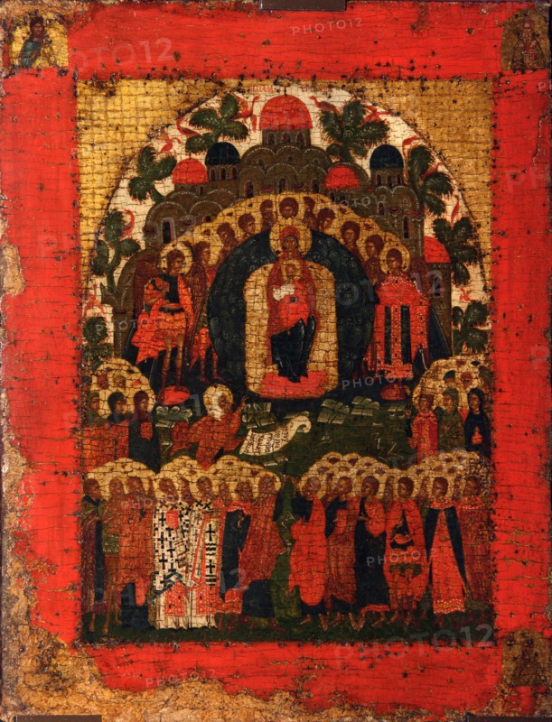 In Thee Rejoiceth, Late 15th cen.. Artist: Russian icon