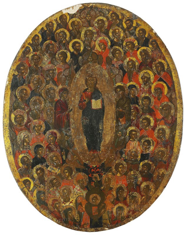 Deesis, 17th century. Artist: Russian icon