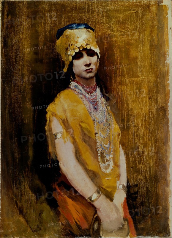 A dancer, End of 19th cen.. Artist: Ryabushkin, Andrei Petrovich (1861-1904)