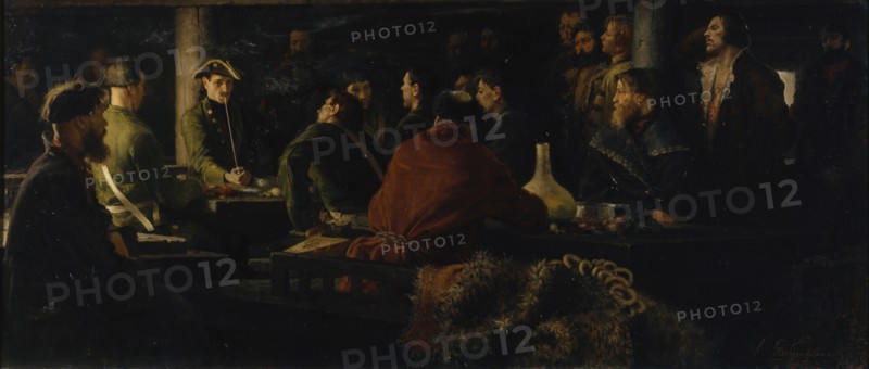 The toy army of Peter I, 1892. Artist: Ryabushkin, Andrei Petrovich (1861-1904)
