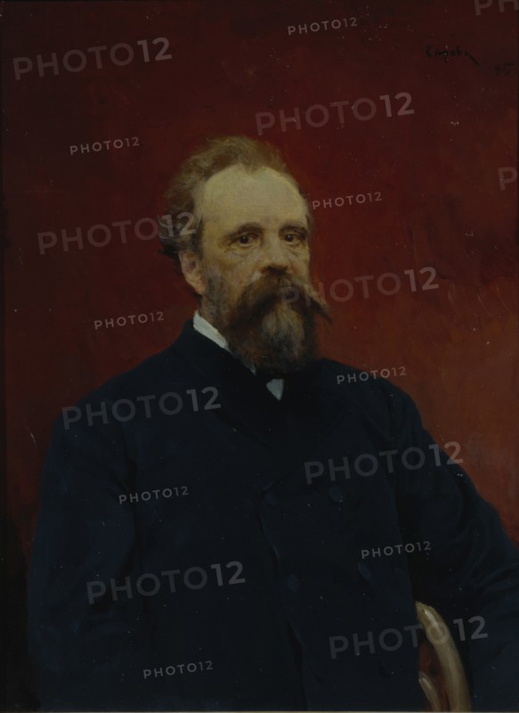 Portrait of Sergei Mikhailovich Tretyakov (1834-1892), 1895. Artist: Serov, Valentin Alexandrovich (1865-1911)
