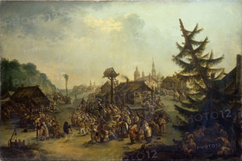 Peasants merry-making, 1779. Artist: Tankov (Tonkov), Ivan Michailovich (1740-1799)