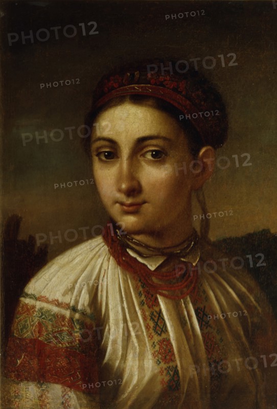 Girl from Podillia. Artist: Tropinin, Vasili Andreyevich (1776-1857)