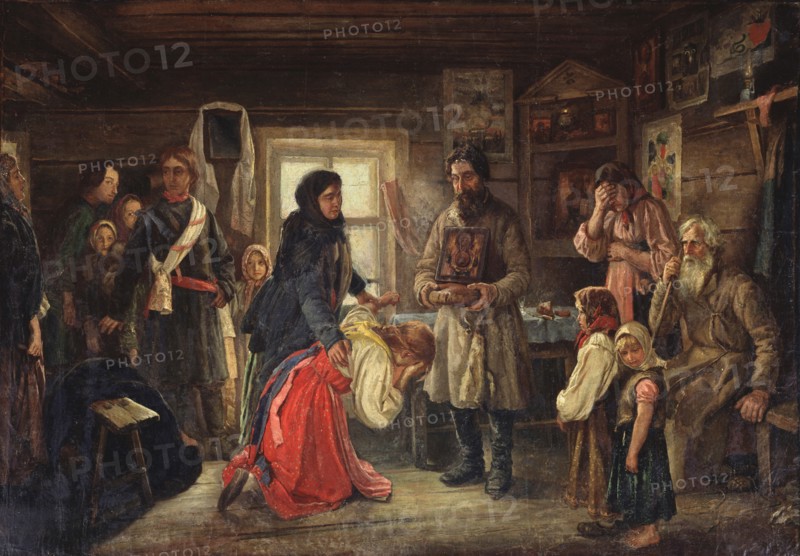 Before the marriage, 1900s. Artist: Tselebrovski, Pyotr Ivanovich (1859-1921)