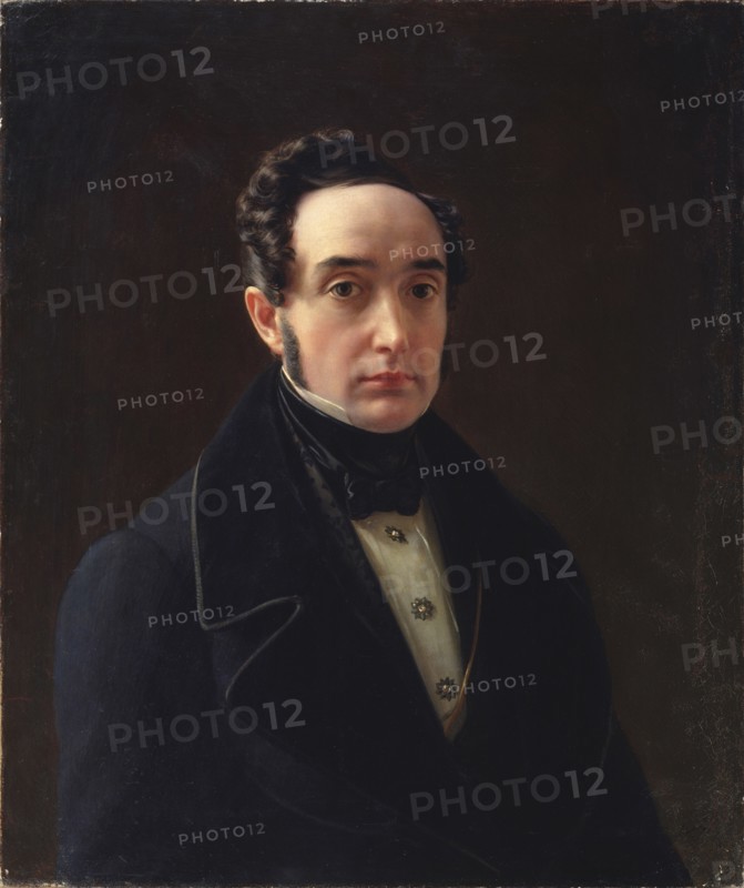 Portrait of Vladimir Ivanovich Panayev (1792-1859). Artist: Tyranov, Alexei Vasilyevich (1808-1859)