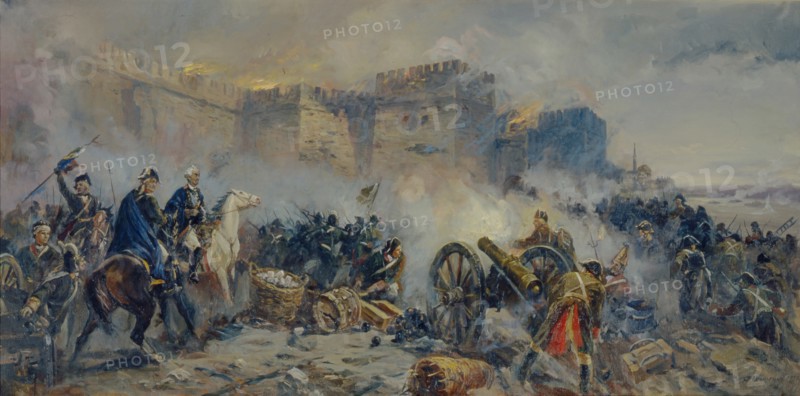 Russian army captured Izmail fortress. Artist: Usypenko, Fyodor Pavlovich (1917-?)