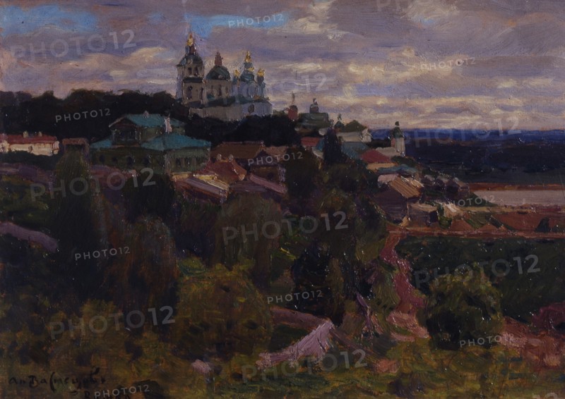 Cathedral in Vyatka, 1916. Artist: Vasnetsov, Appolinari Mikhaylovich (1856-1933)