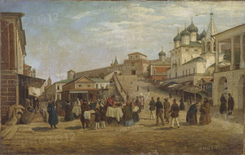 View of Nizhny Novgorod, 1867. Artist: Vereshchagin, Pyotr Petrovich (1836-1886)