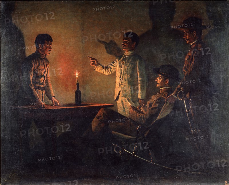 Interrogation of a Deserter, c.1901-1902. Artist: Vereshchagin, Vasili Vasilyevich (1842-1904)