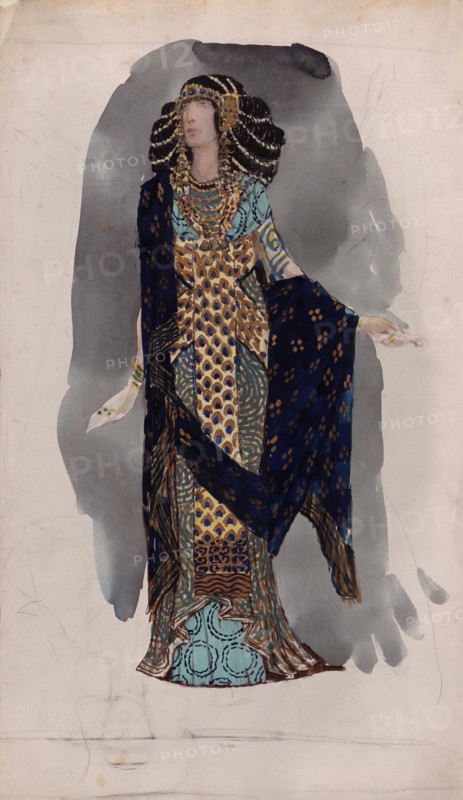 Costume design from the Series Oriental dancers, 1900s. Artist: Vladimirov, Vasili Vasilyevich (1880-1931)