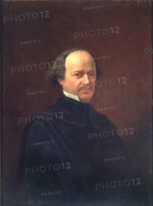 Portrait of the composer Alexander Dargomyzhsky (1813-1869), 1869. Artist: Volkov, Adrian Markovich (1827-1873)
