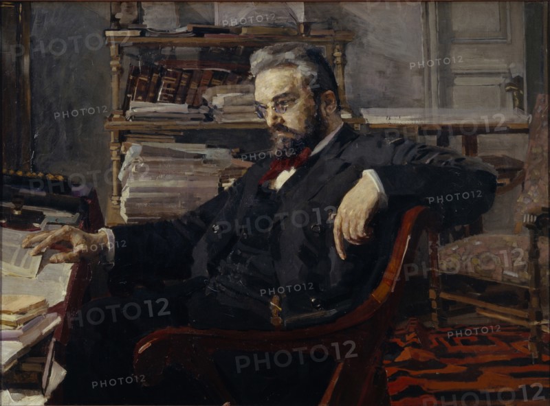 Portrait of Konstantin Dmitryevich Artsybushev (1849-1901), 1897. Artist: Vrubel, Mikhail Alexandrovich (1856-1910)
