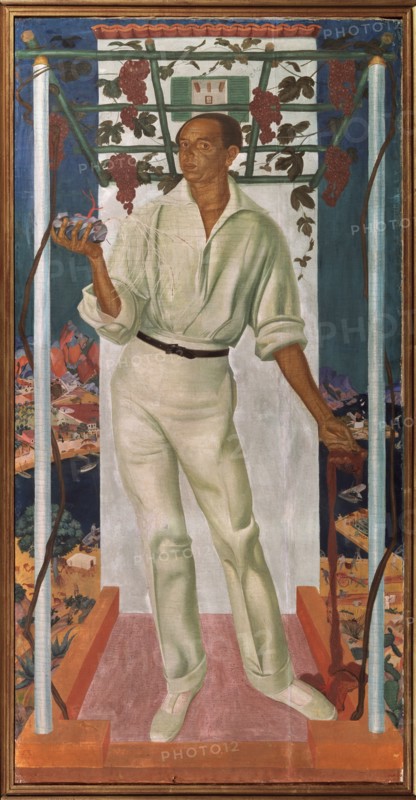 Portrait of the Mexican artist Roberto Montenegro Nervo (1887-1968), 1915. Artist: Yakovlev, Alexander Yevgenyevich (1887-1938)