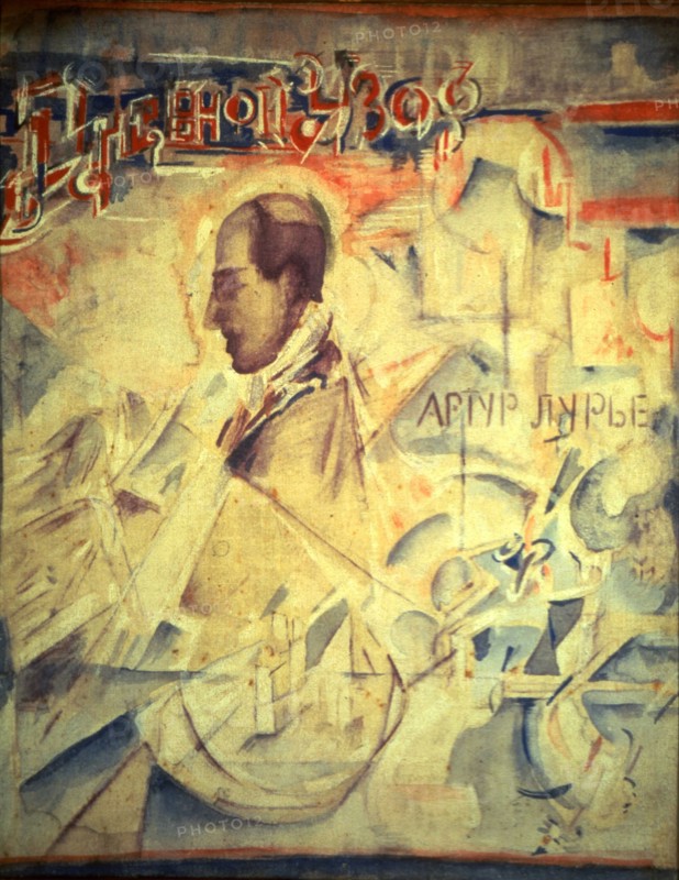 The Agenda. Portrait of the composer Arthur Lourié (1891-1966), 1918. Artist: Yakulov, Georgi Bogdanovich (1884-1928)