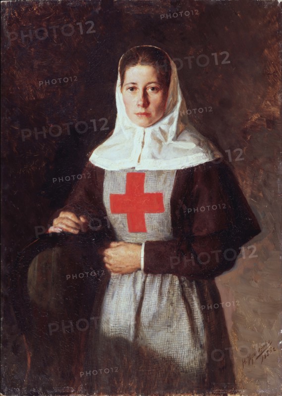 A nurse, 1886. Artist: Yaroshenko, Nikolai Alexandrovich (1846-1898)