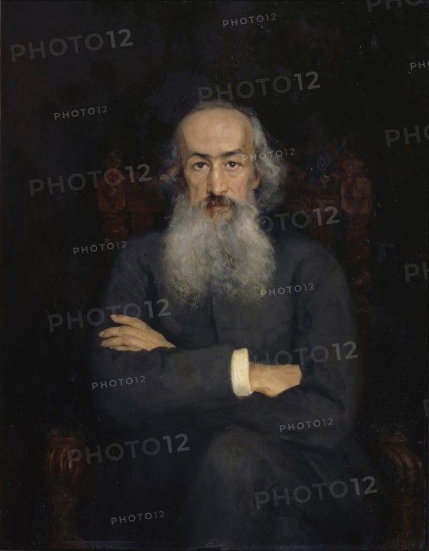 Portrait of the historian Konstantin Nikolayevich Bestuzhev-Ryumin (1829-1897), 1889. Artist: Zarudnaya-Kavos, Ekaterina Sergeevna (1862-1918)