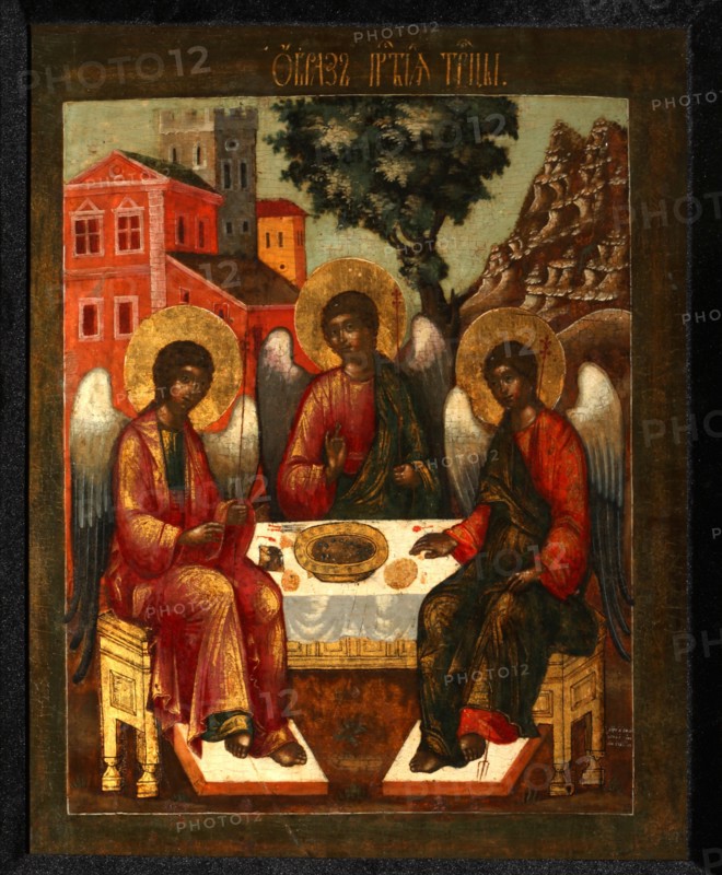 The Holy Trinity, 1721. Artist: Ulanov, Cornili (Kirill) (?-1731)