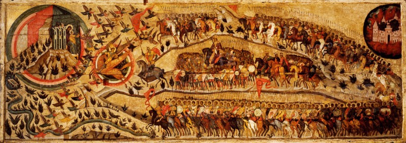 Blessed Be the Host of the King of Heaven, 1550s. Artist: Athanasius, Metropolitan of Moscow (active Mid of 16th cen.)