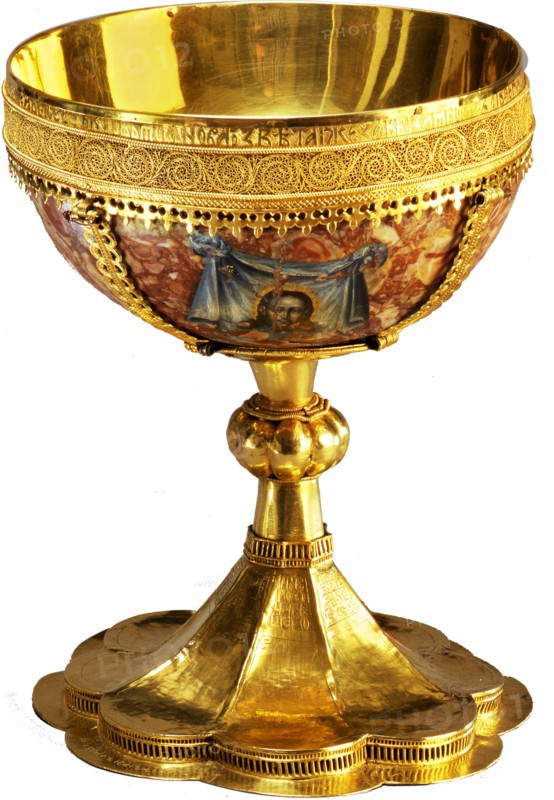 Chalice (Donation to the Trinity Sergius Monastery by Vasily II, Grand Prince of Moscow (Vasily the Blind), 1439. Artist: Fomin, Ivan (active Early 15th cen.)