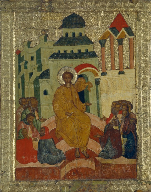 The Incredulity of Saint Thomas, 1497. Artist: Russian icon