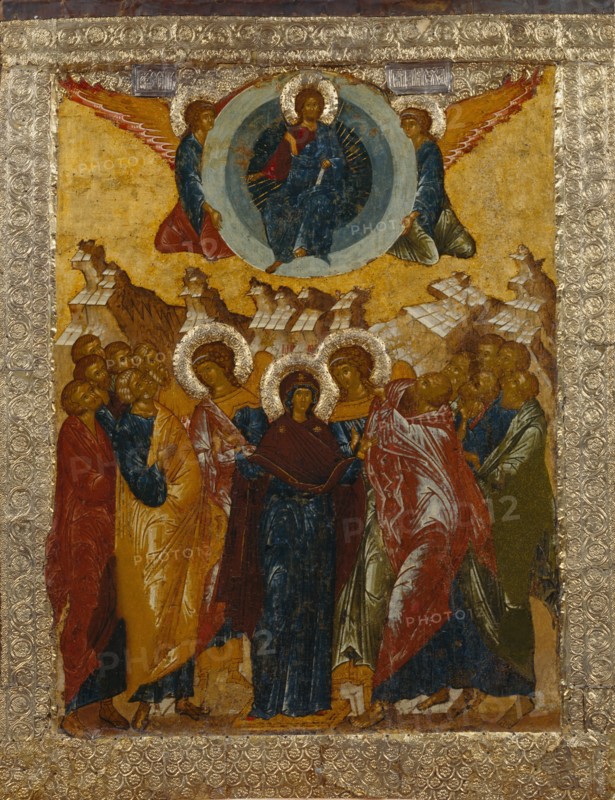 The Ascension of Christ, 1497. Artist: Russian icon