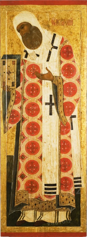 Saint Peter, Metropolitan of Moscow, Mid of 16th cen.. Artist: Russian icon