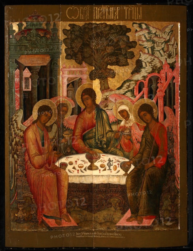 The Old Testament Trinity, 1690. Artist: Nikitin, Gury (1620-1691)