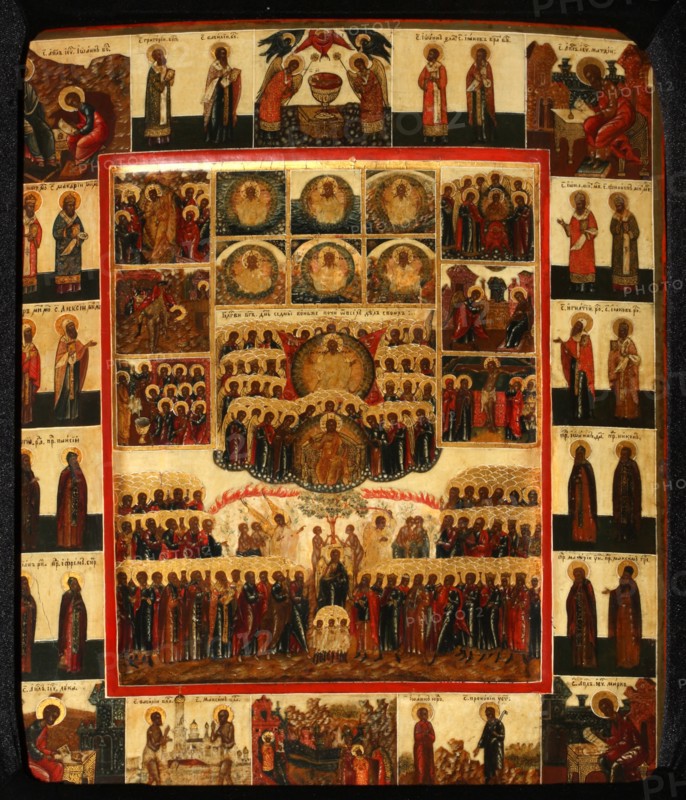 The Hexameron, Early 19th cen.. Artist: Russian icon