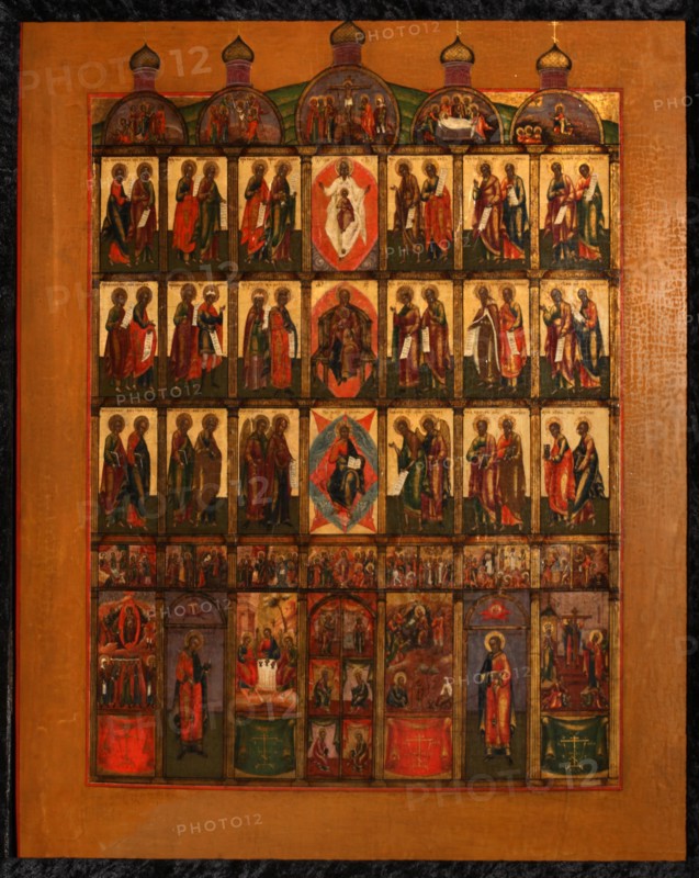 The Iconostasis, Early 19th cen.. Artist: Russian icon