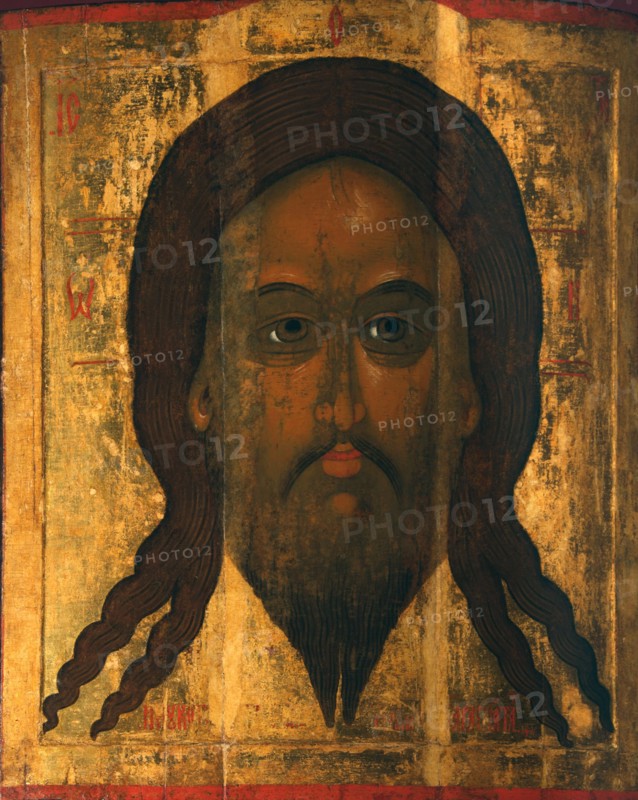 Holy Mandylion (The Vernicle), 1447. Artist: Russian icon