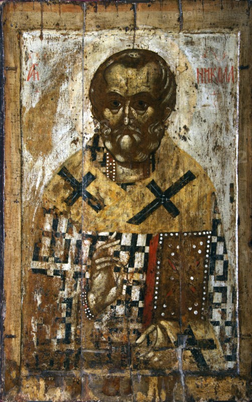 Saint Nicholas, 14th century. Artist: Russian icon