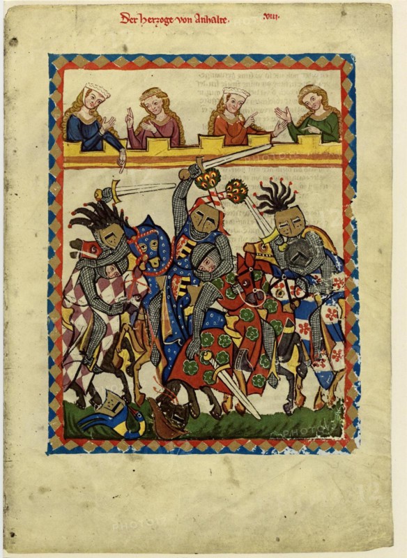 Henry I, Count of Anhalt (From the Codex Manesse), Between 1305 and 1340. Artist: Anonymous