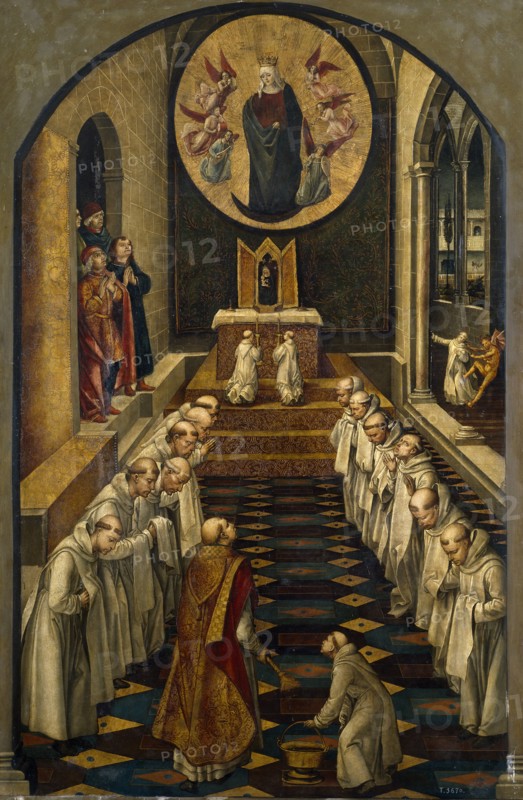 The Apparition of the Virgin to a Dominican Community, 1493-1499. Artist: Berruguete, Pedro (1450-1503)
