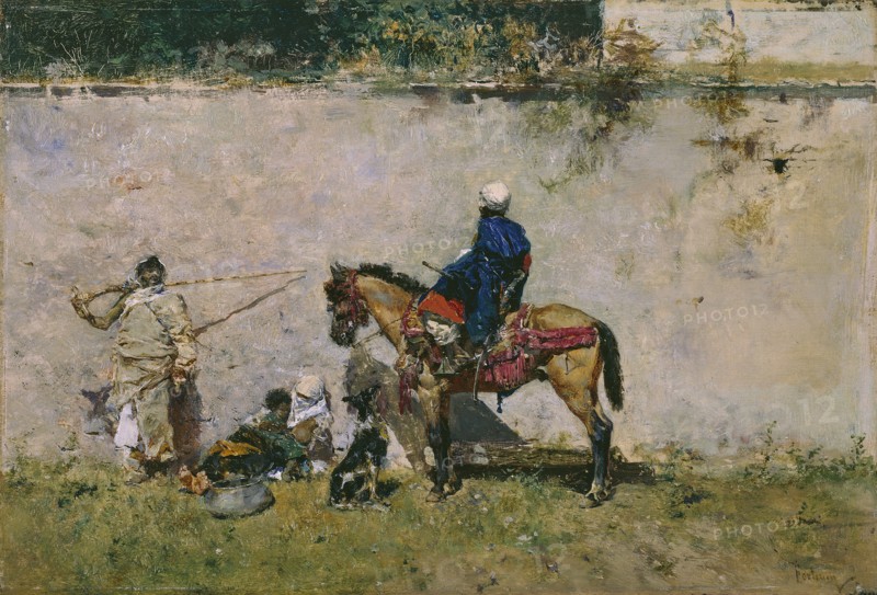 The Moroccans, 1872-1873. Artist: Fortuny, Marià (1838-1874)