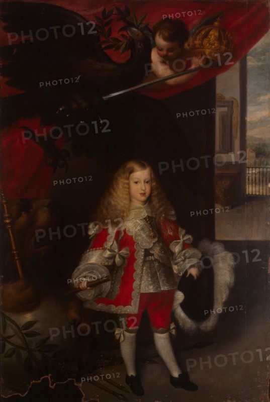 Portrait of Charles II of Spain as a Child, 1667-1670. Artist: Herrera Barnuevo, Sebastian de (1619-1671)