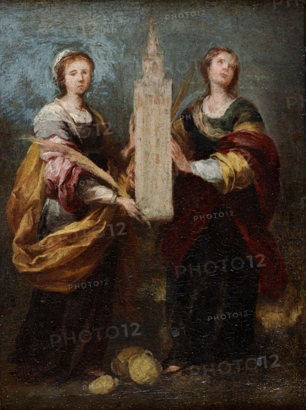 Saints Justa and Rufina, ca 1665. Artist: Murillo, Bartolomé Estebàn (1617-1682)