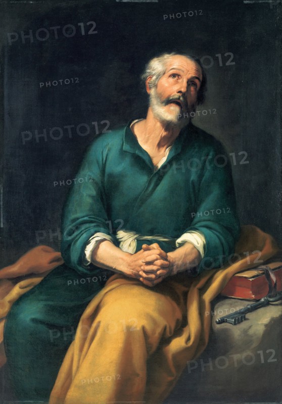 Saint Peter in Tears, c. 1655. Artist: Murillo, Bartolomé Estebàn (1617-1682)
