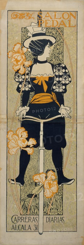 Salon Pedal (Advertising Poster), 1897. Artist: Riquer Inglada, Alejandro de (1856-1920)