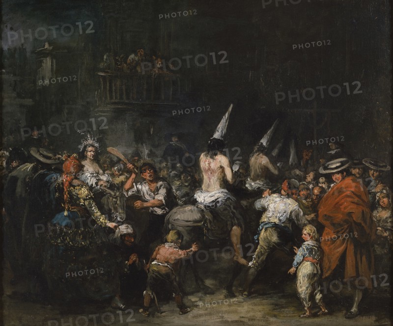 Convicted by the inquisition, Second Half of the 19th cen.. Artist: Lucas Velázquez, Eugenio (1817-1870)