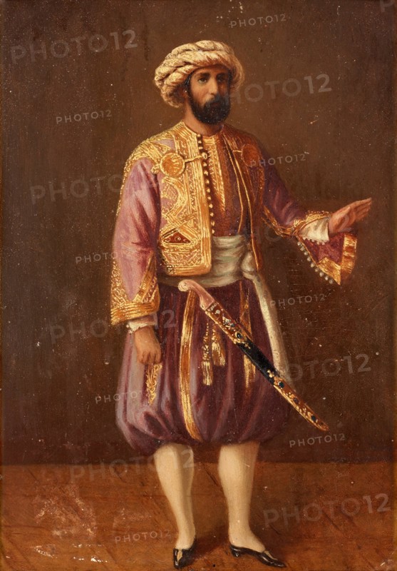 Portrait of the King Charles XV of Sweden in Turkish Dress, Mid of the 19th cen.. Artist: Anonymous