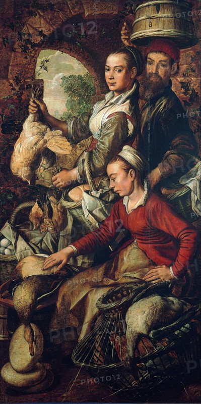 Market Scene, c. 1565. Artist: Beuckelaer, Joachim (ca. 1533-1574)