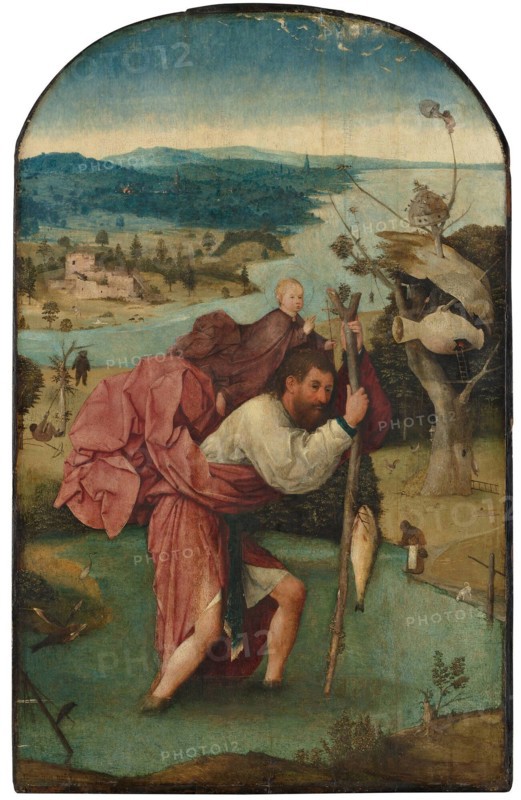 Saint Christopher, 1490s. Artist: Bosch, Hieronymus (c. 1450-1516)