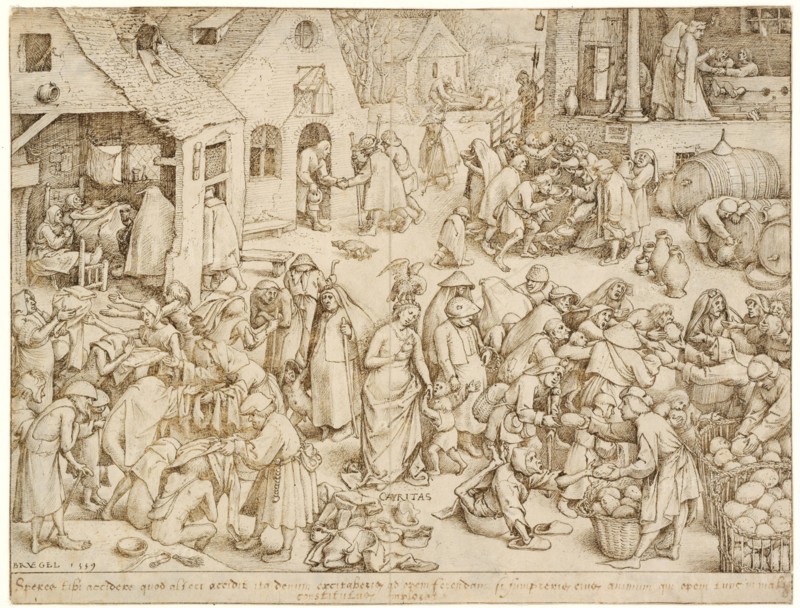 Caritas (Charity), 1559. Artist: Bruegel (Brueghel), Pieter, the Elder (ca 1525-1569)