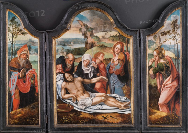 Lamentation over the Dead Christ, Early16th cen.. Artist: Coecke van Aelst, Pieter, the Elder (1502-1550)