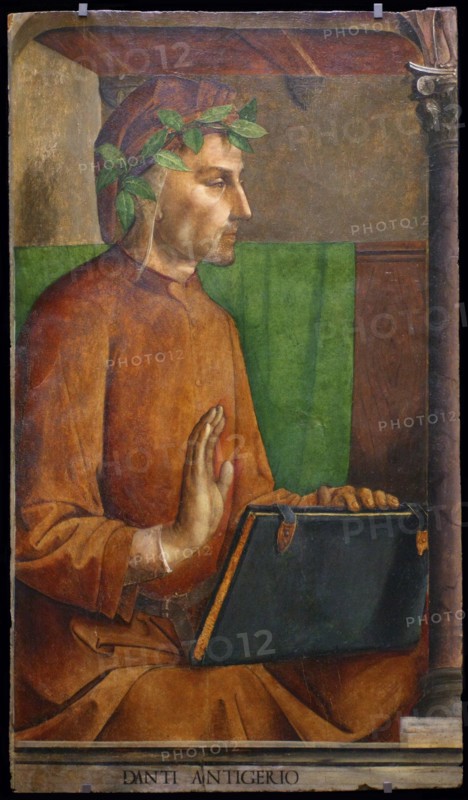 Portrait of Dante Alighieri (1265-1321), 1476. Artist: Justus van Gent (Joos van Wassenhove) (ca 1410-ca 1480)