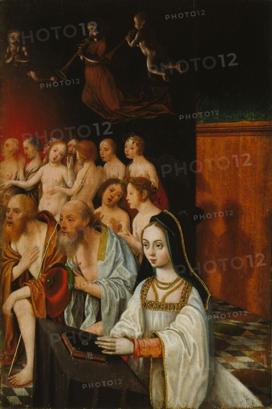 The Souls of the Just and Donor, c. 1520. Artist: Mostaert, Jan (1472/73-1555/56)