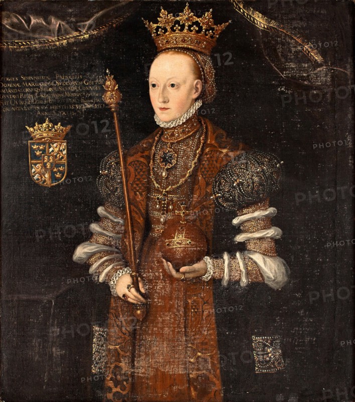 Queen Margaret Leijonhufvud of Sweden. Artist: Uther, Johan Baptista van (active 1562-1597)