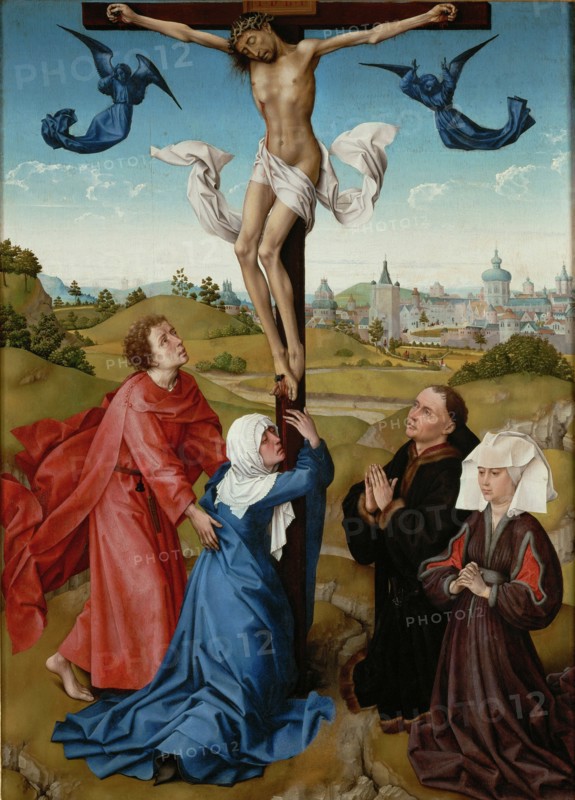 The Crucifixion (The Crucifixion Triptych), c. 1440. Artist: Weyden, Rogier, van der (ca. 1399-1464)