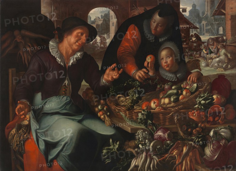 The fruit and vegetable seller, c. 1618. Artist: Wtewael, Joachim (1566-1638)