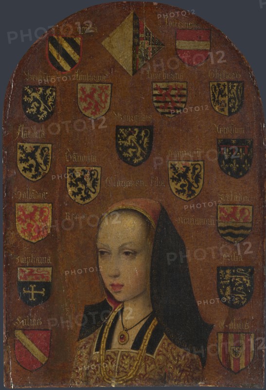 Margaret of Austria (1480-1530), c. 1495. Artist: Coninxloo, Pieter van (?-1513)